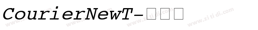 Courier New T字体转换